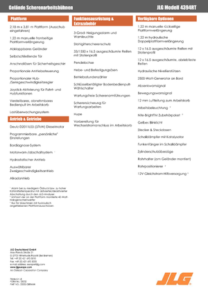 Ножичні підйомники колісні JLG 4394RT
