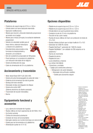 Колісні підйомники з шарнірною стрілою JLG 450A Serie II