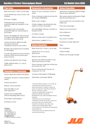 Колісні телескопічні підйомники JLG 600S