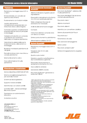 Колісні телескопічні підйомники JLG 660 SJ