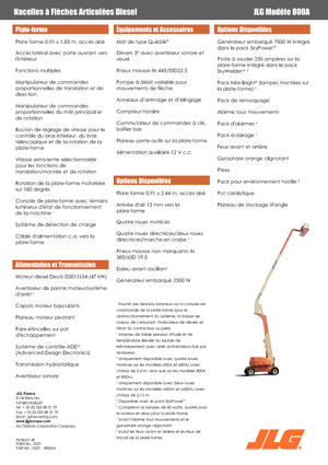 Колісні підйомники з шарнірною стрілою JLG 800A