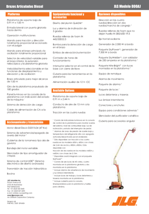 Колісні підйомники з шарнірною стрілою JLG 800AJ