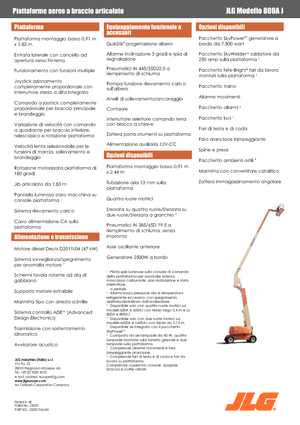 Колісні підйомники з шарнірною стрілою JLG 800AJ