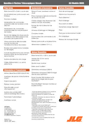 Колісні телескопічні підйомники JLG 800S