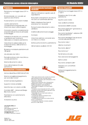 Колісні телескопічні підйомники JLG 860SJ