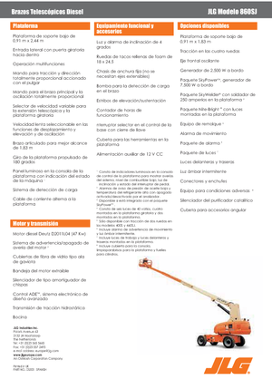 Колісні телескопічні підйомники JLG 860SJ
