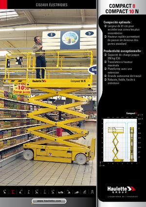 Ножичні підйомники колісні Haulotte Compact 10N