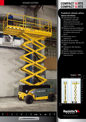 Ножичні підйомники колісні Haulotte Compact 10 RTE