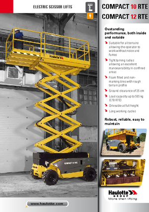 Ножичні підйомники колісні Haulotte Compact 10 RTE