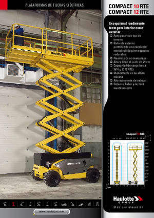 Ножичні підйомники колісні Haulotte Compact 10 RTE