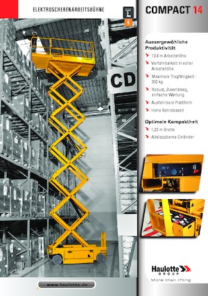 Ножичні підйомники колісні Haulotte Compact 14