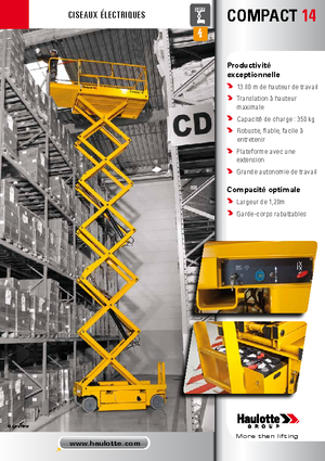 Ножичні підйомники колісні Haulotte Compact 14