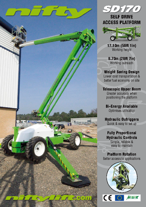 Колісні підйомники з шарнірною стрілою Niftylift Constructor SD 170