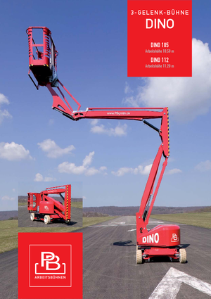 Колісні підйомники з шарнірною стрілою PB Dino 112