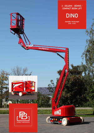 Колісні підйомники з шарнірною стрілою PB DINO 112 II