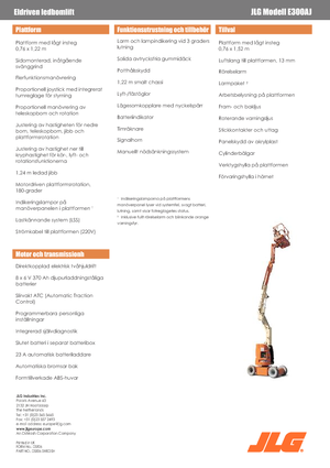 Колісні підйомники з шарнірною стрілою JLG E300AJ