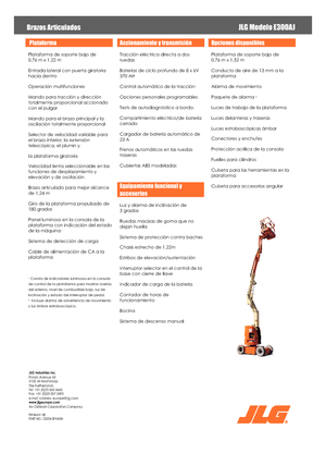 Колісні підйомники з шарнірною стрілою JLG E300AJ