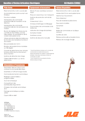 Колісні підйомники з шарнірною стрілою JLG E300AJ