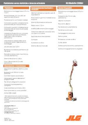 Колісні підйомники з шарнірною стрілою JLG E300AJ