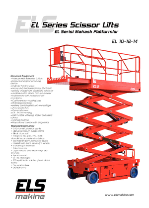 Ножичні підйомники колісні ELS Lift EL 12