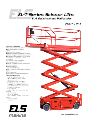 Ножичні підйомники колісні ELS Lift EL 10 T