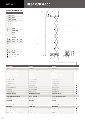 Ножичні підйомники колісні Holland-Lift G 320 EL 30 4WD S/N