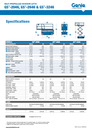 Ножичні підйомники колісні Genie GS-3246