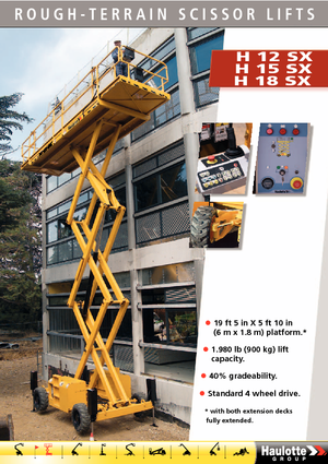 Ножичні підйомники колісні Haulotte H18 SX