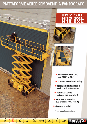 Ножичні підйомники колісні Haulotte H18 SXL