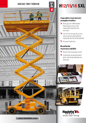 Ножичні підйомники колісні Haulotte H18 SXL
