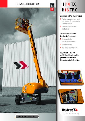 Колісні телескопічні підйомники Haulotte H16 TPX