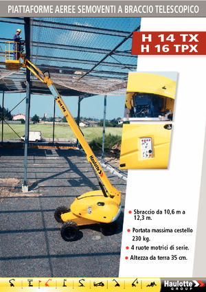 Колісні телескопічні підйомники Haulotte H16 TPX