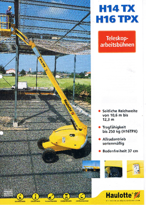 Колісні телескопічні підйомники Haulotte H 16 TPX