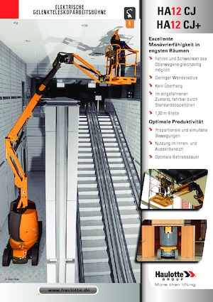 Колісні підйомники з шарнірною стрілою Haulotte HA12 CJ