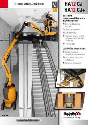 Колісні підйомники з шарнірною стрілою Haulotte HA12 CJ