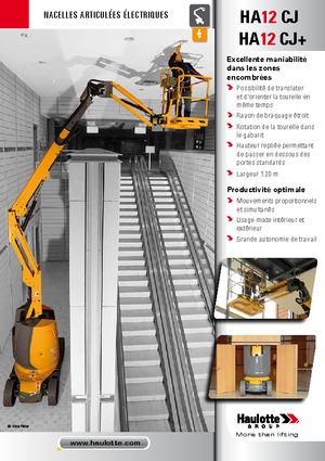 Колісні підйомники з шарнірною стрілою Haulotte HA12 CJ