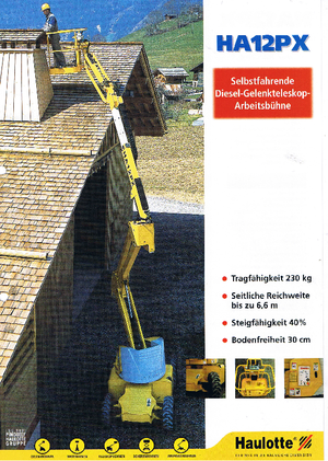 Колісні підйомники з шарнірною стрілою Haulotte HA 12 PX