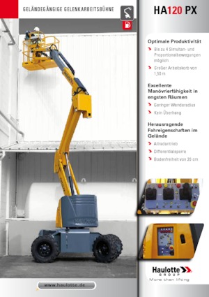 Колісні підйомники з шарнірною стрілою Haulotte HA120 PX