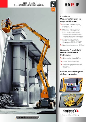 Колісні підйомники з шарнірною стрілою Haulotte HA15 IP