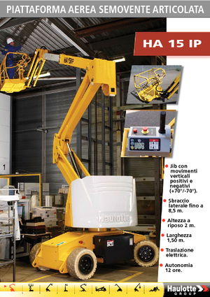 Колісні підйомники з шарнірною стрілою Haulotte HA15 IP