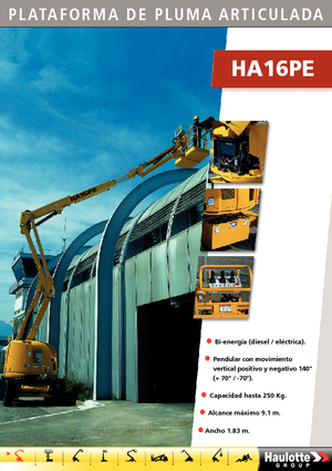 Колісні підйомники з шарнірною стрілою Haulotte HA 16 PE