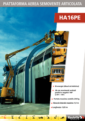 Колісні підйомники з шарнірною стрілою Haulotte HA 16 PE