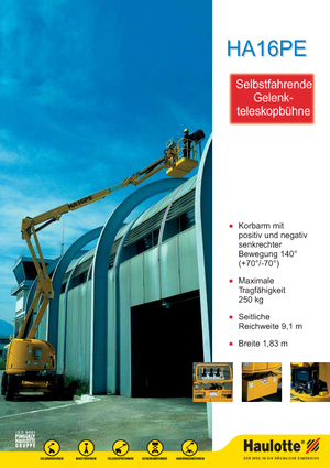 Колісні підйомники з шарнірною стрілою Haulotte HA 16 PE