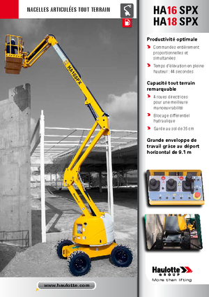 Колісні підйомники з шарнірною стрілою Haulotte HA 16 SPX