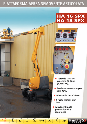 Колісні підйомники з шарнірною стрілою Haulotte HA 16 SPX