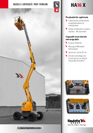 Колісні підйомники з шарнірною стрілою Haulotte HA 16 X