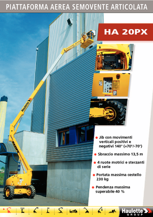 Колісні підйомники з шарнірною стрілою Haulotte HA 20 PX