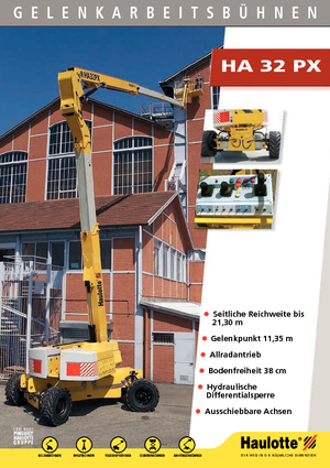 Колісні підйомники з шарнірною стрілою Haulotte HA 32 PX