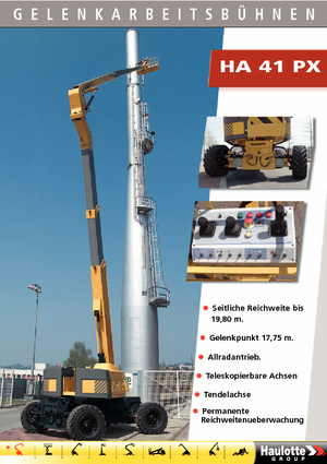 Колісні підйомники з шарнірною стрілою Haulotte HA 41 PX