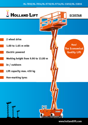 Ножичні підйомники колісні Holland-Lift HL 9714